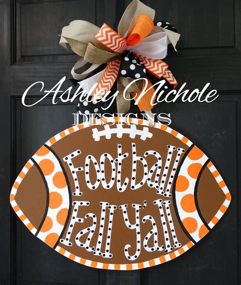 football door hanger ideas|football door hangers handmade.